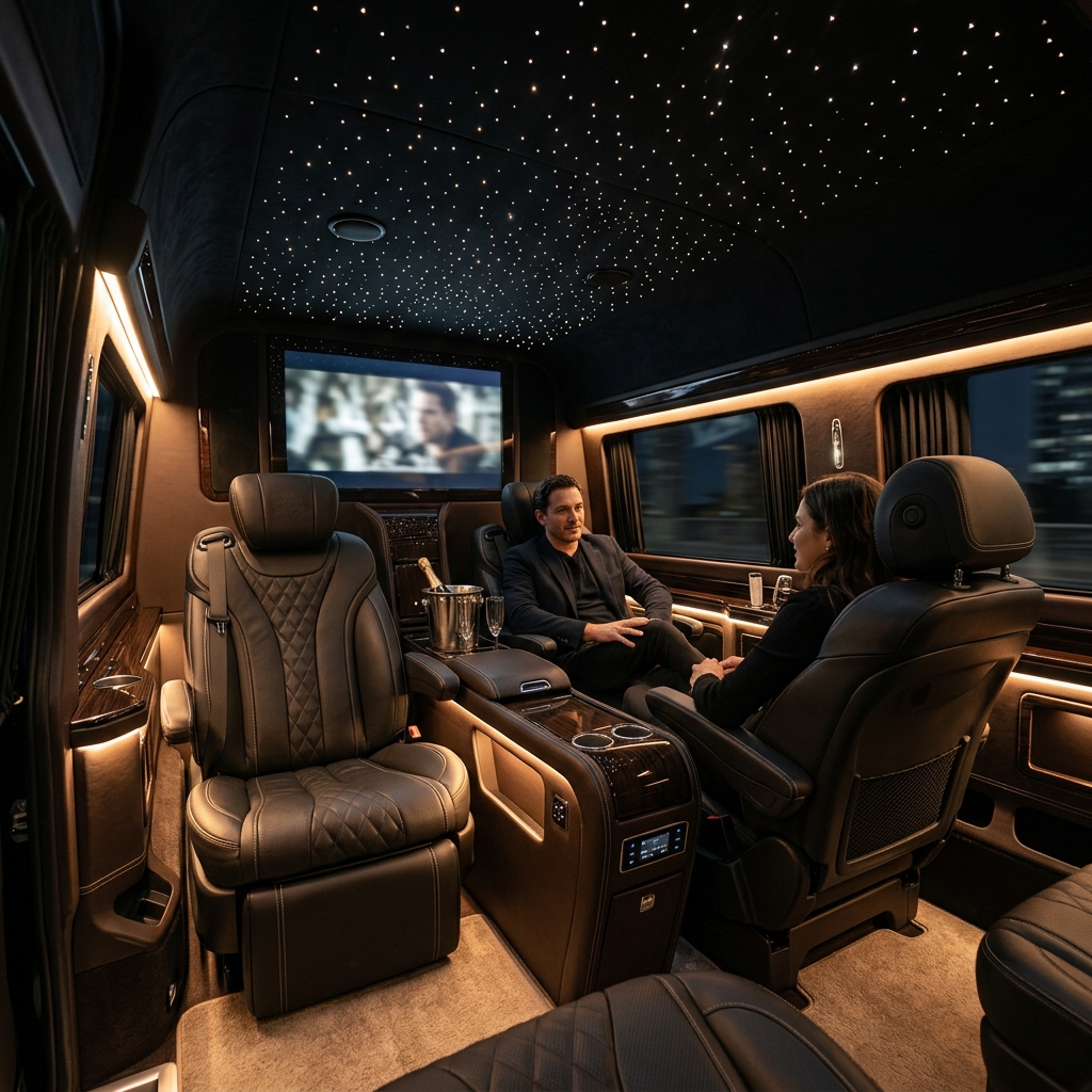 Disneyland Van Interior with Starlight Roof